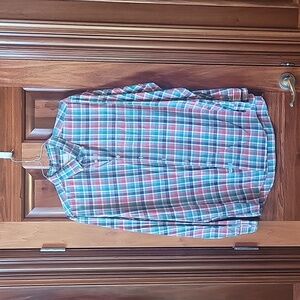 Mens American Eagle Button Up Size Large Tall